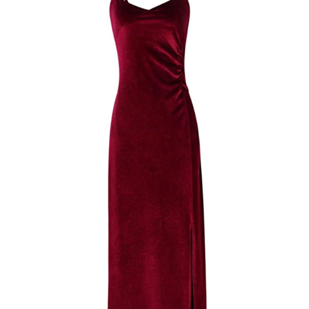 Red Tank Dress with Pockets - Picture 4 of 8